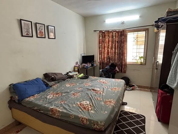 A spacious semi-furnished 2BHK available in Anmol Residency, Wakad, located in a peaceful and green surroundings.